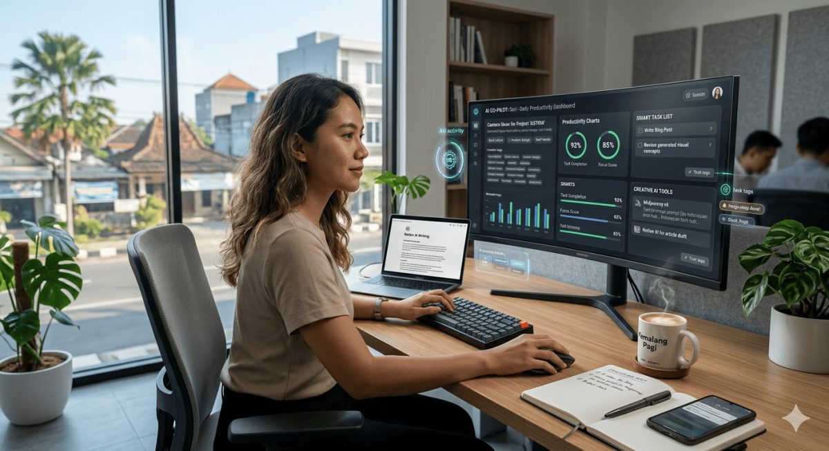 Teknologi AI yang Bikin Kerja 2x Lebih Cepat Panduan Lengkap Tools Cerdas untuk Pelajar, Content Creator, dan Pekerja Digital